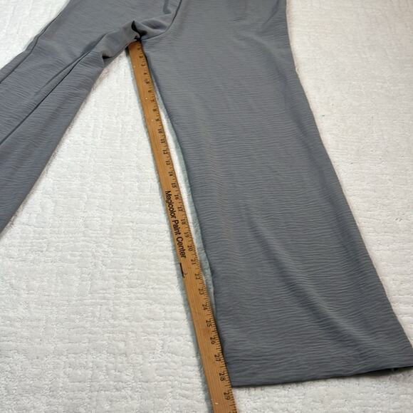 New! Ultra Flirt gray high waist loose fitting gauze crepe dress pNt trouser M - Picture 8 of 13